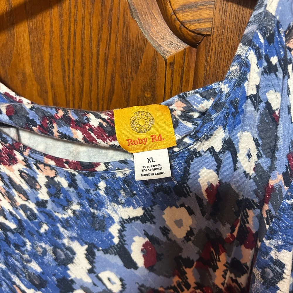Ruby Rd. Multicolor Abstract Dress - Picture 3 of 3